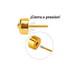 Aros Pendientes Abridores 3mm Enchapado En Oro 18k bebe - Miniatura 6