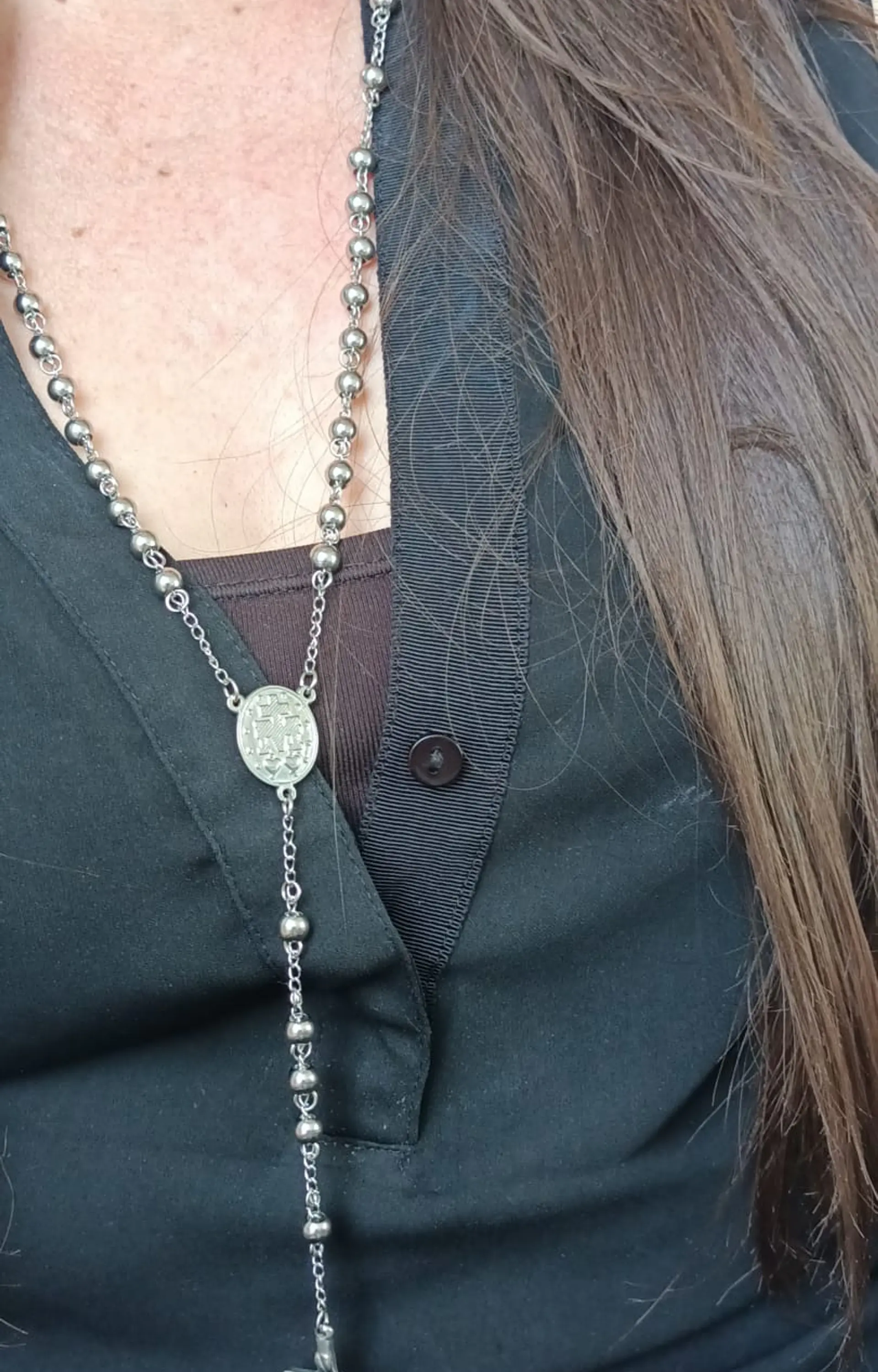  Camandula Rosario de Acero inoxidable hipoalergenico 2