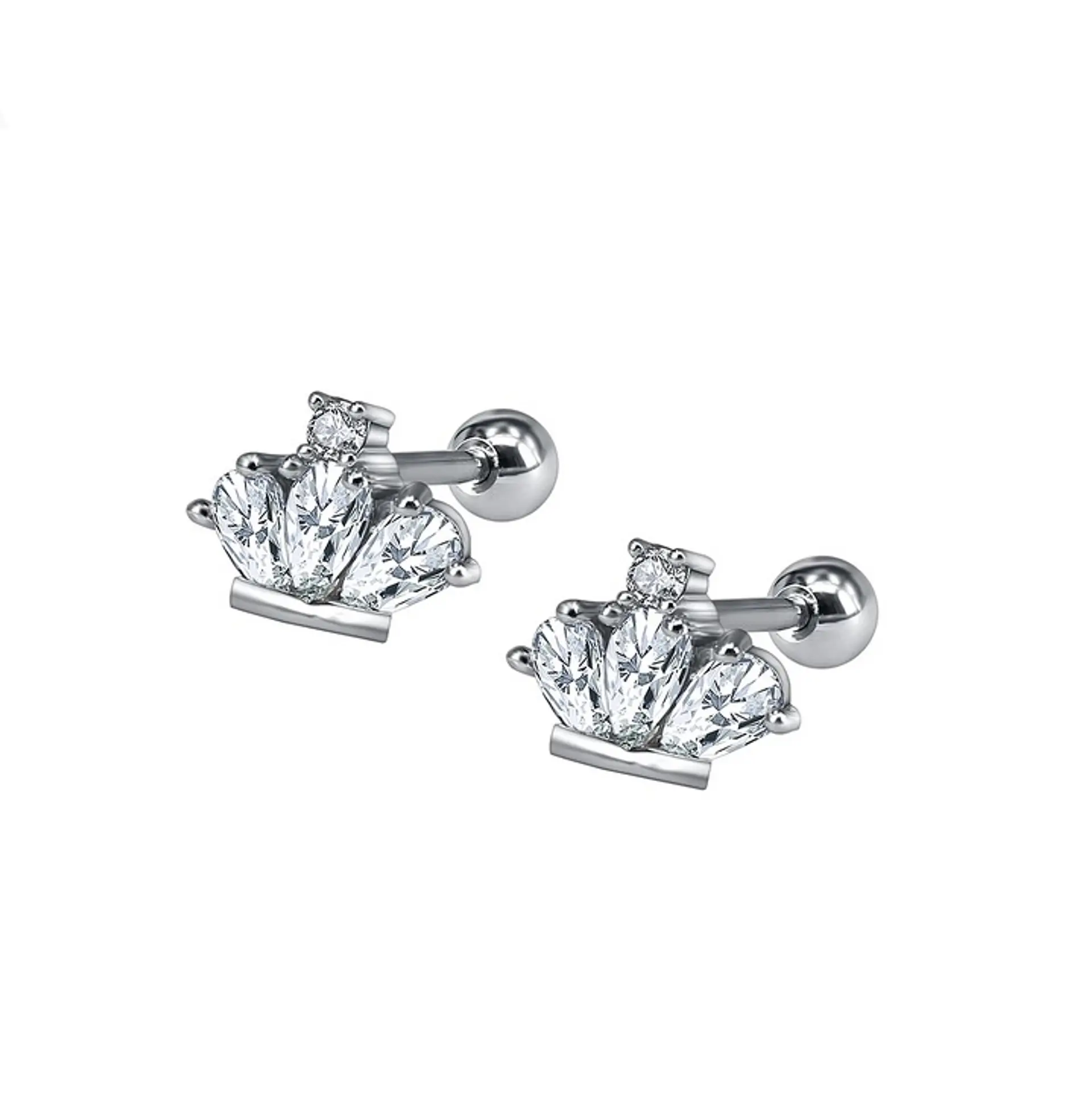 Aros Seguridad Corona Niñas o Adultos Piercing Helix  1