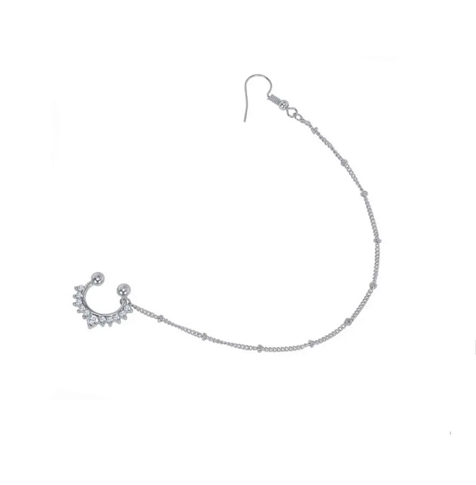 Pendiente Cadena India Piercing Nariz Septum Sin Perforacion 1