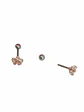 Aros Flor con Zirconias Niña Adulto Piercing Conch Helix - Miniatura 3