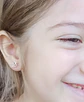 Aros Flor con Zirconias Niña Adulto Piercing Conch Helix - Miniatura 6