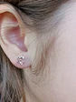 Aros Flor con Zirconias Niña Adulto Piercing Conch Helix - Miniatura 7