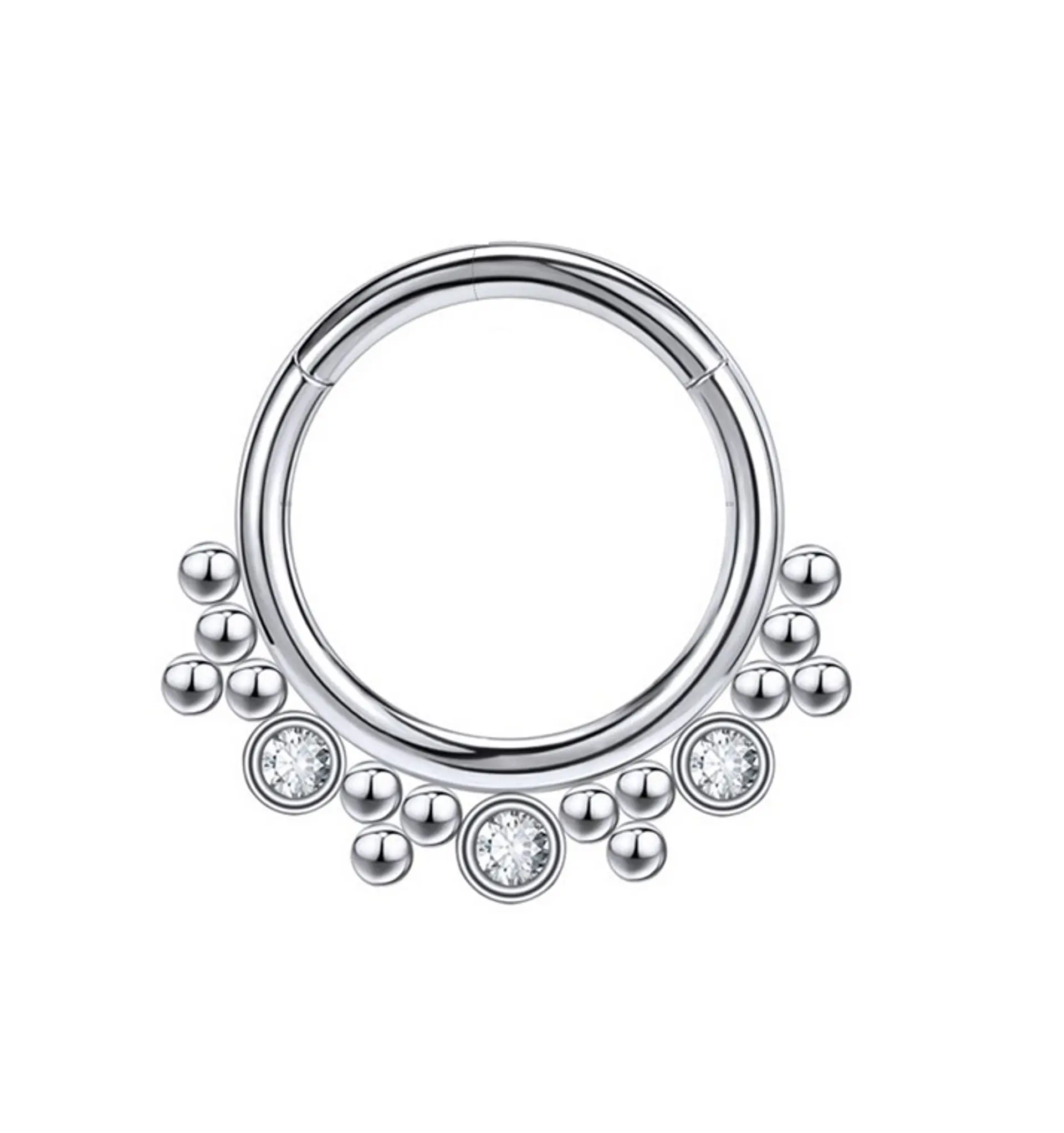Septum Diadema de Acero Tribal  Funcional oreja, Tragus, Daith y nariz 1