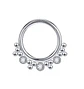 Septum Diadema de Acero Tribal  Funcional oreja, Tragus, Daith y nariz - Miniatura 1