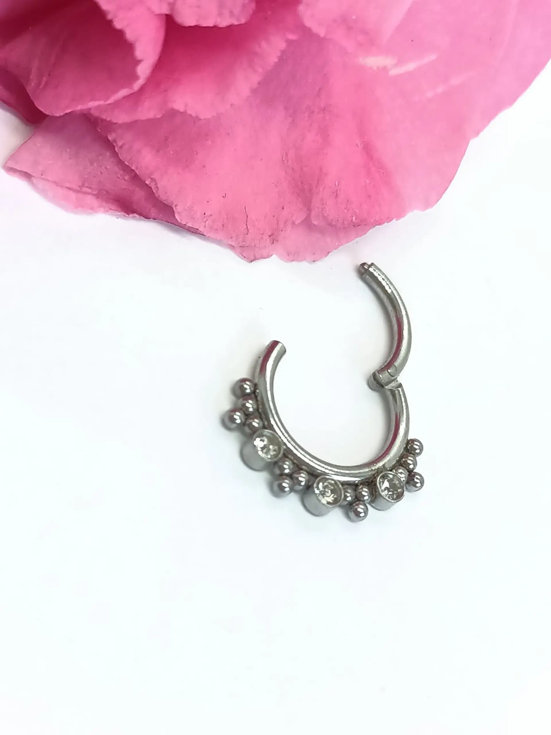 Septum Diadema de Acero Tribal  Funcional oreja, Tragus, Daith y nariz 3