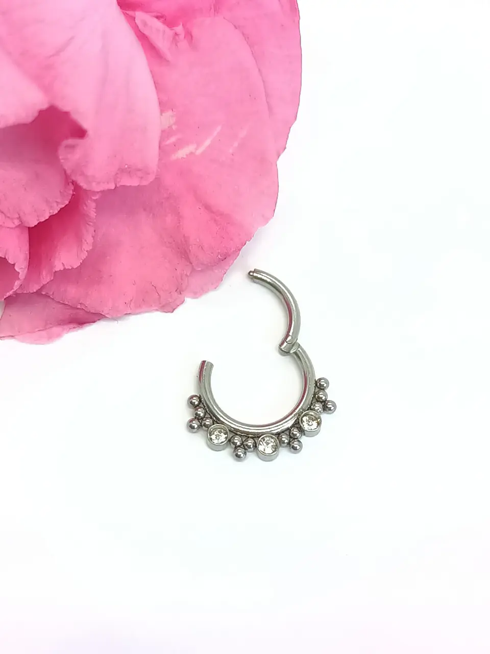 Septum Diadema de Acero Tribal  Funcional oreja, Tragus, Daith y nariz 4