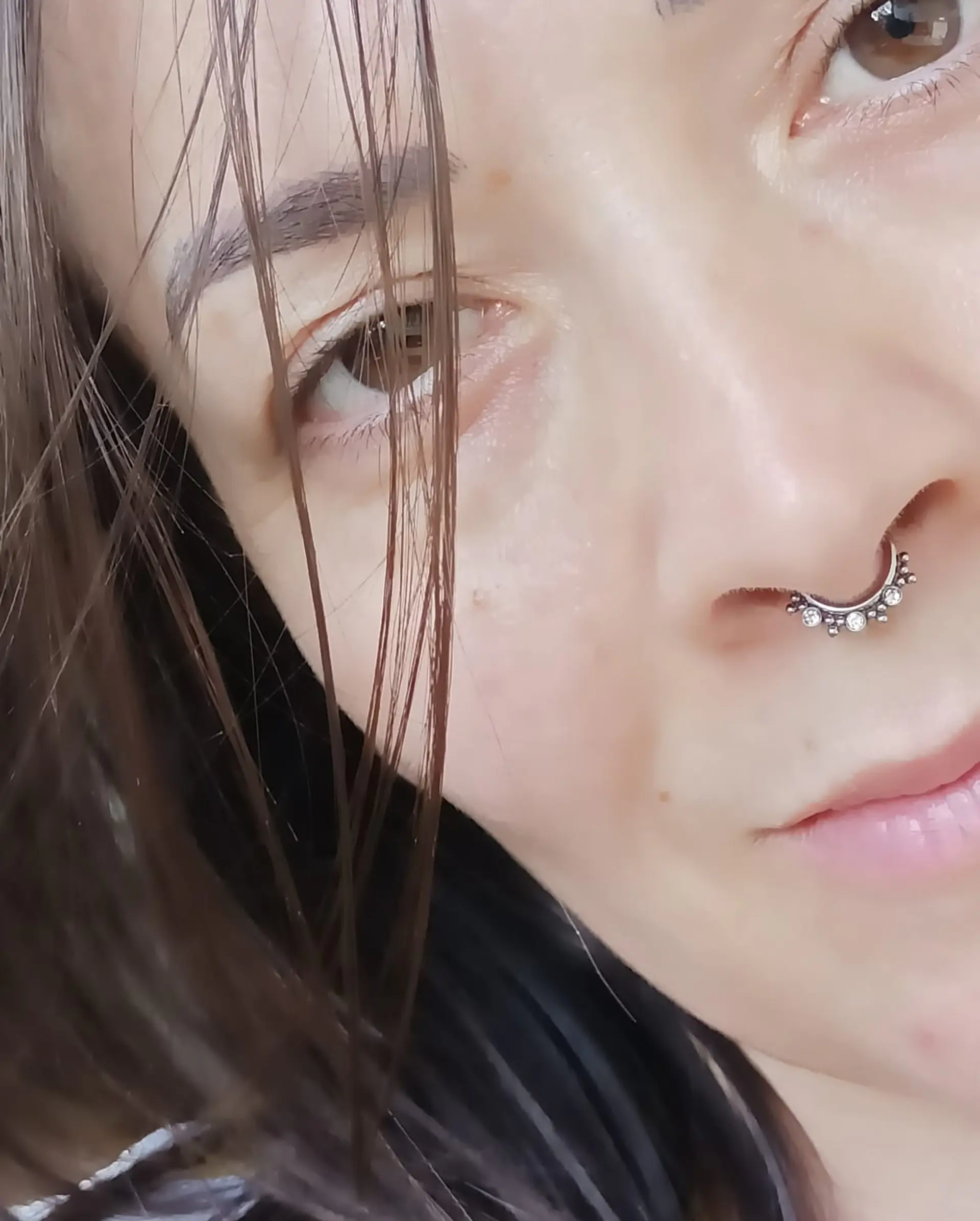 Septum Diadema de Acero Tribal  Funcional oreja, Tragus, Daith y nariz 6