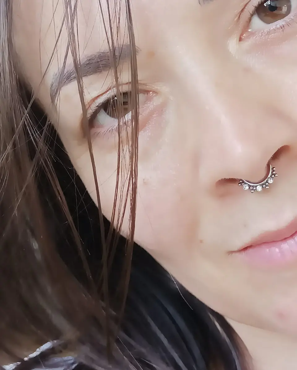 Septum Diadema de Acero Tribal  Funcional oreja, Tragus, Daith y nariz 6