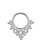 Septum Corona de Acero Tribal Funcional oreja, Tragus, Daith y nariz - Miniatura 1