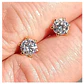 Aros Punto De Luz Gema Moissanita 5mm enchapada en Oro 18 K - Miniatura 8