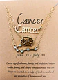 Collar Multicapa 3 En 1 Colgantes Zodiaco Constelaciones baño de oro 14kl - Miniatura 15