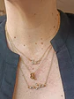 Collar Multicapa 3 En 1 Colgantes Zodiaco Constelaciones baño de oro 14kl - Miniatura 18