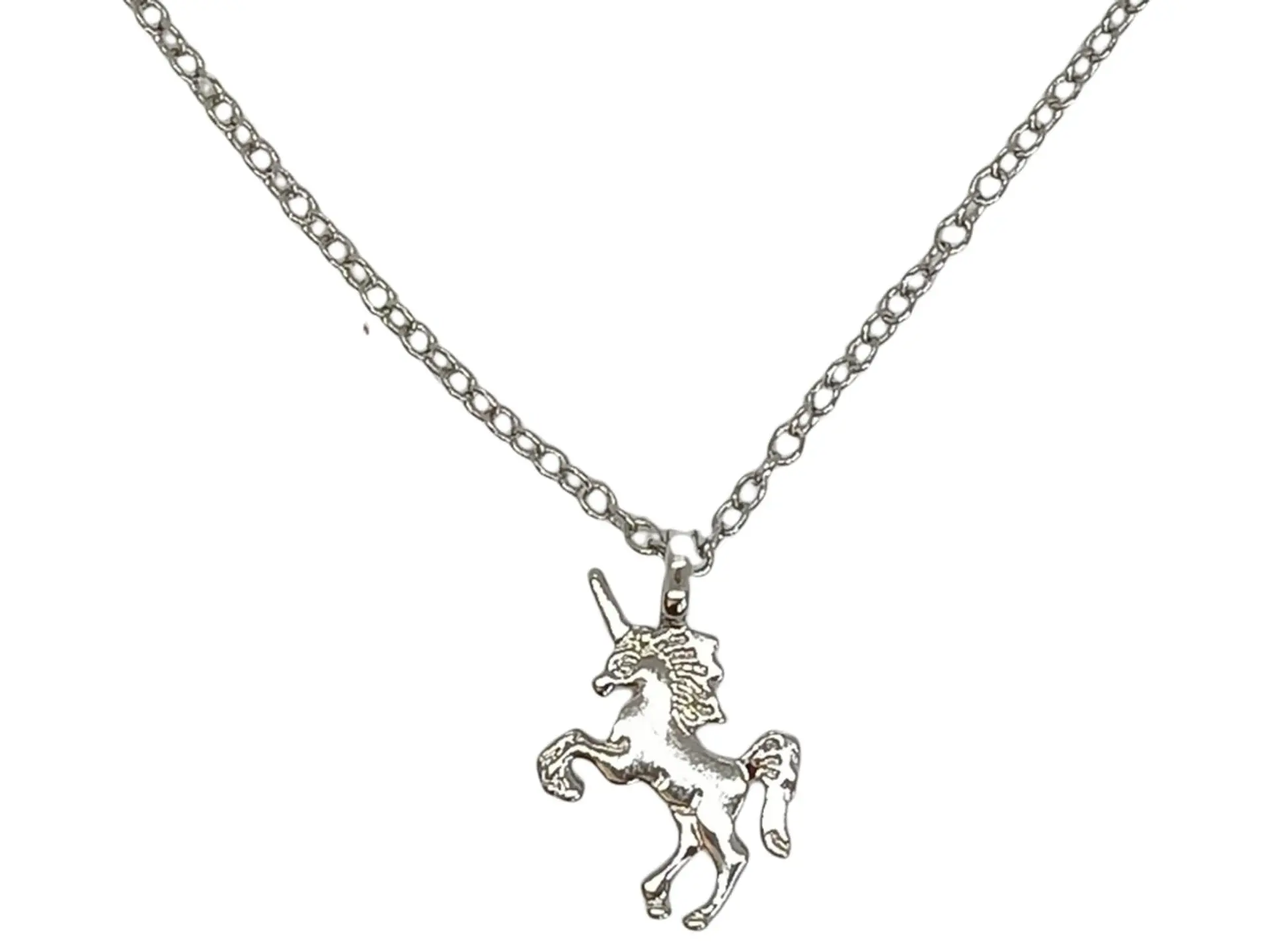 Colgante Unicornio Plateado Dorado baño de oro Niñas Mujeres 4