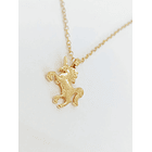 Colgante Unicornio Plateado Dorado baño de oro Niñas Mujeres 12