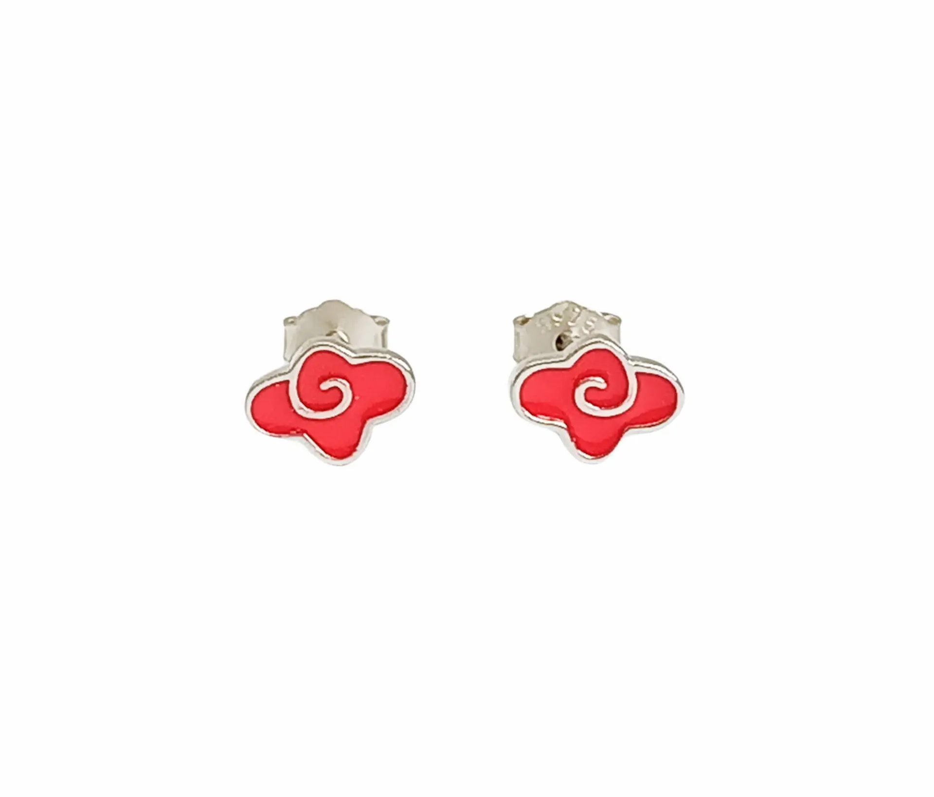 Aros Nube Roja De Akatsuki Naruto Plata 925 Cosplay  1