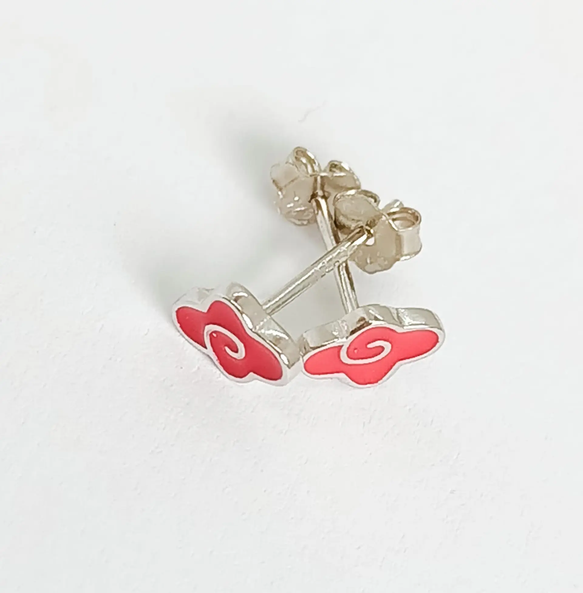 Aros Nube Roja De Akatsuki Naruto Plata 925 Cosplay  9