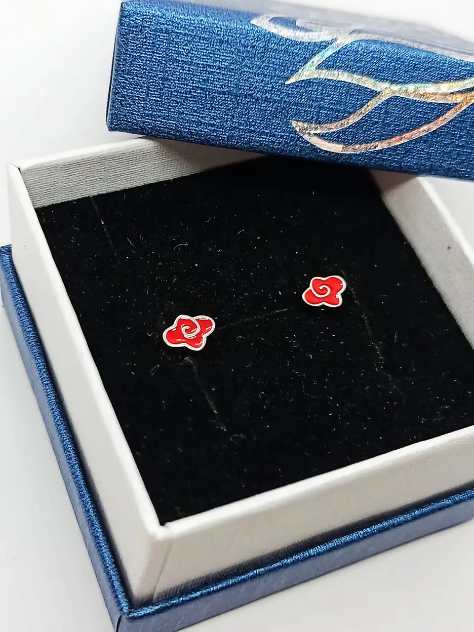 Aros Nube Roja De Akatsuki Naruto Plata 925 Cosplay  2