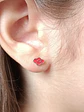 Aros Nube Roja De Akatsuki Naruto Plata 925 Cosplay  - Miniatura 3