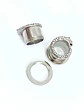 Aros Expansores Oreja Tribal Leopardo Cheeta 10 mm y 12mm Acero Tunel Plug dilatadores - Miniatura 5