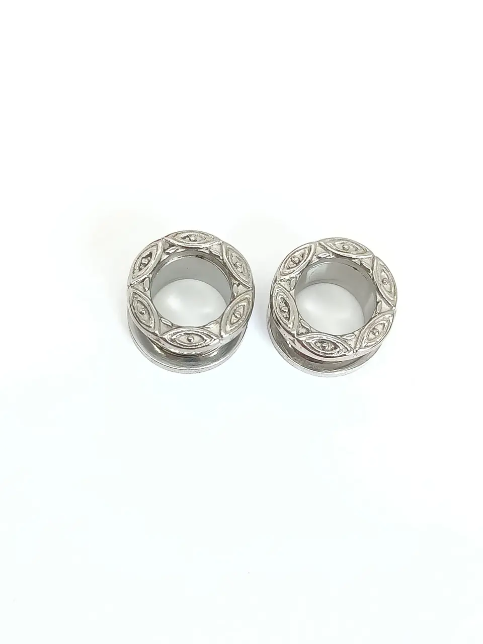 Aros Expansores Oreja Figura Tribal 10 mm y 12mm Acero Tunel Plug 3