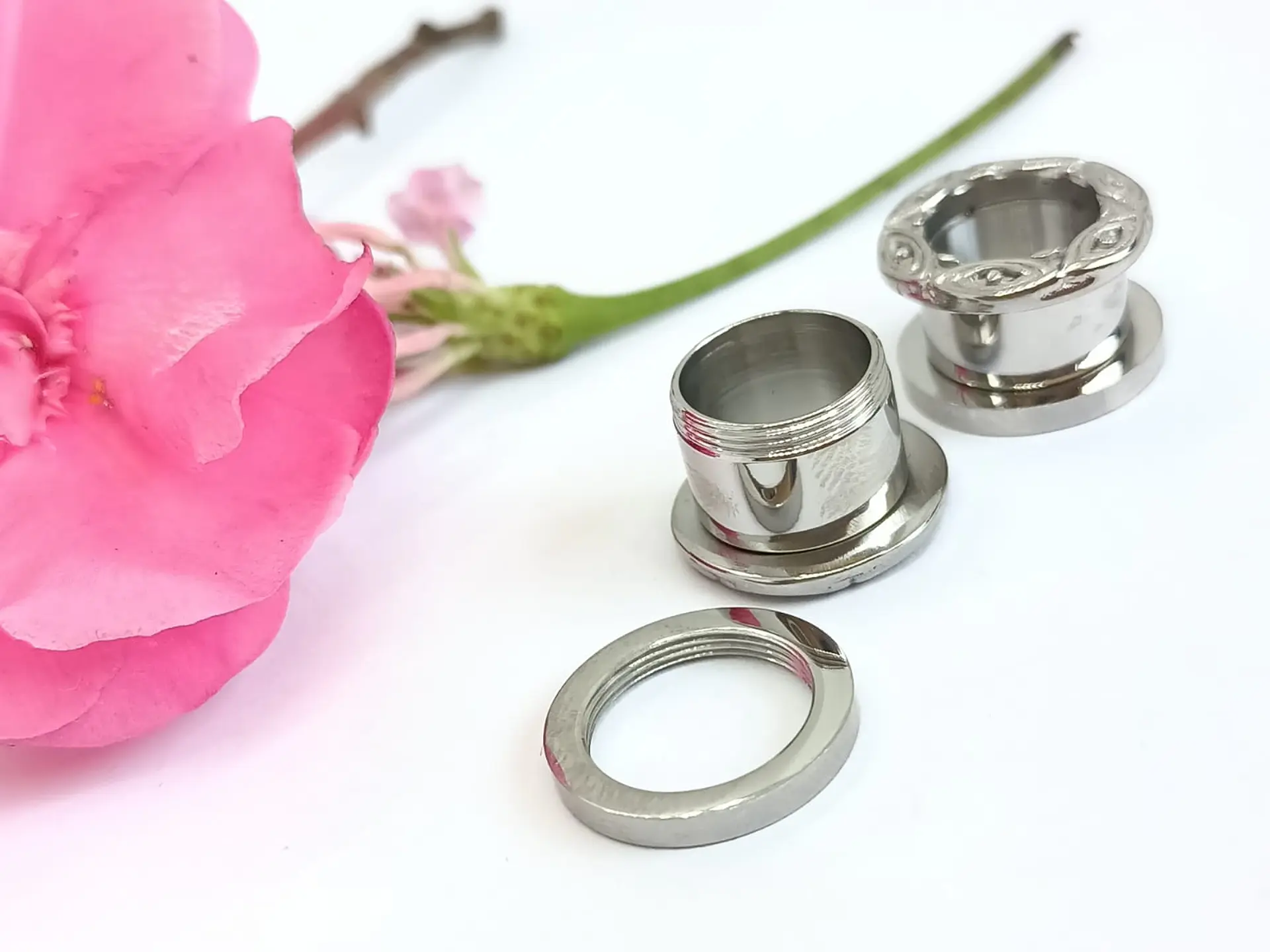 Aros Expansores Oreja Figura Tribal 10 mm y 12mm Acero Tunel Plug 7