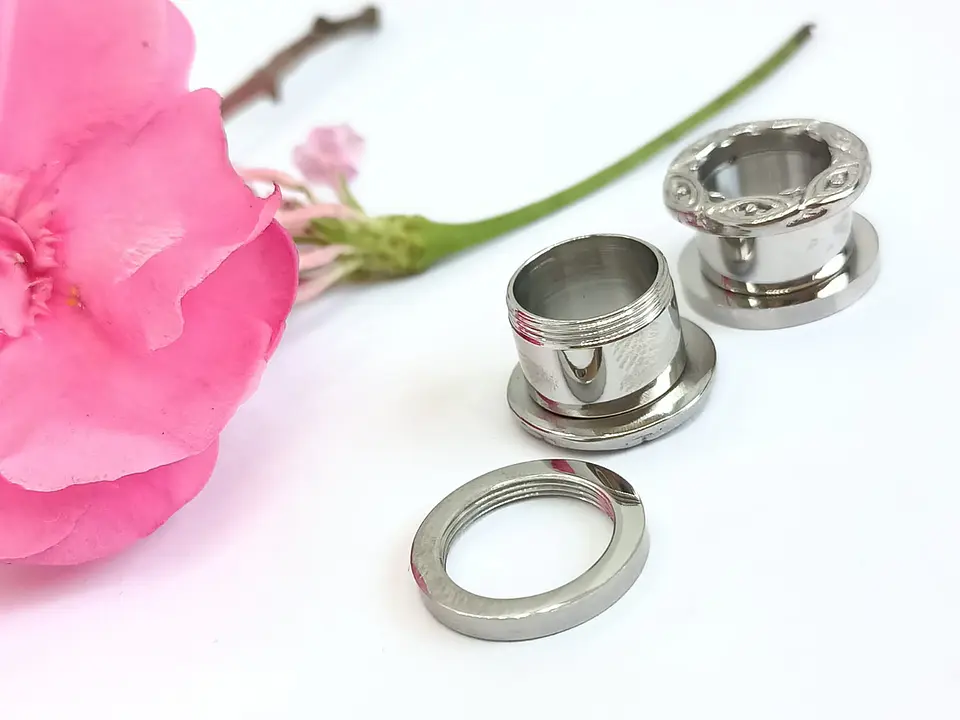 Aros Expansores Oreja Figura Tribal 10 mm y 12mm Acero Tunel Plug 7