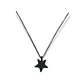 Cadena Colgante Urna Cremacion Estrella Plateada o negra  hipoalergénico con set para verter las cenizas - Miniatura 4