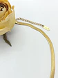 Colgante Forma V Gargantilla Acero Minimalista enchapado en Oro 18k - Miniatura 13