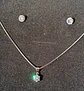 Set Conjunto Cadena Veneciana Aro Punto De Luz Plata Sublime - Miniatura 6