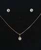 Set Conjunto Cadena Veneciana Aro Punto De Luz Plata Sublime - Miniatura 7