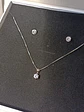 Set Conjunto Cadena Veneciana Aro Punto De Luz Plata Sublime - Miniatura 10