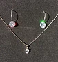 Set Conjunto Cadena Veneciana Argollas Plata Punto De Luz - Miniatura 6