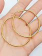Argollas hoop 45Mm Chapadas en oro 18kl - Miniatura 5