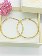 Argollas hoop 45Mm Chapadas en oro 18kl - Miniatura 2