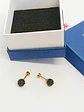 Aros Seguridad Punto De Luz Acero Bola De Fuego Chapado Oro - Miniatura 17