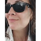 Sujetadores De Lentes Gafas Largos Acero Inoxidable Elegante 6