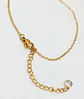 Tobilleras Pulseras Ajustables Minimalista Acero bañado en Oro - Miniatura 5