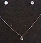 Set Conjunto Cadena Aros Punto De Luz 7 Mm Zirconia Plata - Miniatura 3