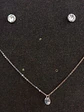 Set Conjunto Cadena Aros Punto De Luz 7 Mm Zirconia Plata - Miniatura 4