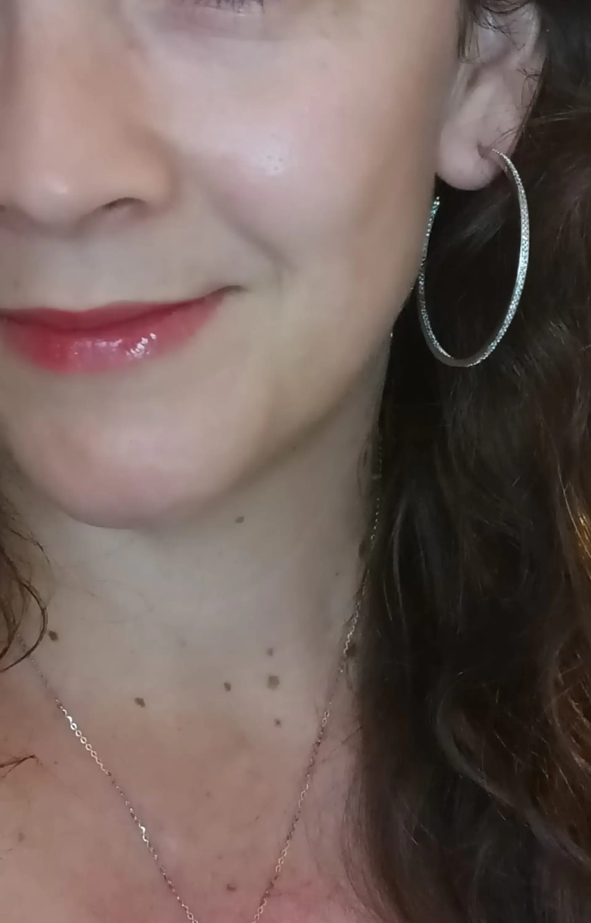 Set Conjunto argollas estilo pave cadena con Zirconia 6mm Plata 925 3