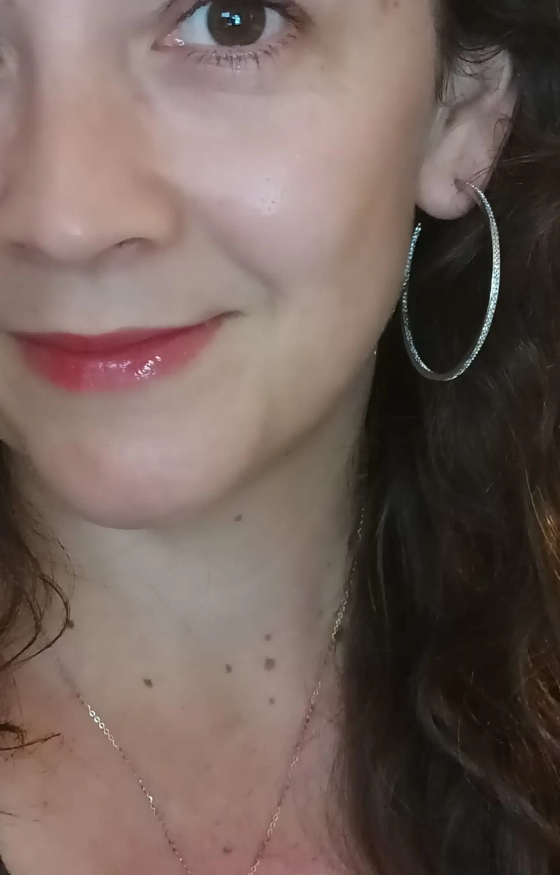Set Conjunto argollas estilo pave cadena con Zirconia 6mm Plata 925 7