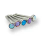 Set Piercing Nostril Opalo Colores Nariz Boca Pack Acero punk - Miniatura 1
