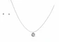 Set Conjunto Collar Nylon Aros Punto De Luz Plata 3mm Amor - Miniatura 5