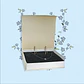 Set Conjunto Argollas Zirconia Pave collar nylon Plata amor - Miniatura 3
