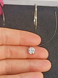 Set Conjunto Argollas Zirconia Pave collar nylon Plata amor - Miniatura 7