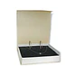 Set Conjunto Argollas Zirconia Pave collar nylon Plata amor - Miniatura 1