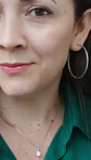 Set Conjunto Cadena Veneciana Argollas Grande Zirconia Plata - Miniatura 10