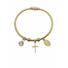 Pulsera Magnética medalla Virgen Guadalupe y dijes 1