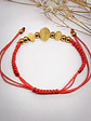 Pulsera Ajustable Medalla Virgen Guadalupe Chapado Oro Amor - Miniatura 2